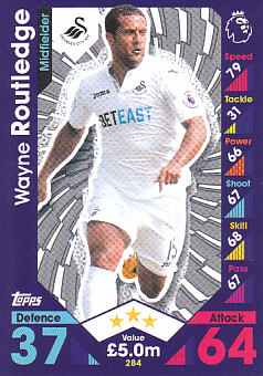 Wayne Routledge Swansea City 2016/17 Topps Match Attax #284